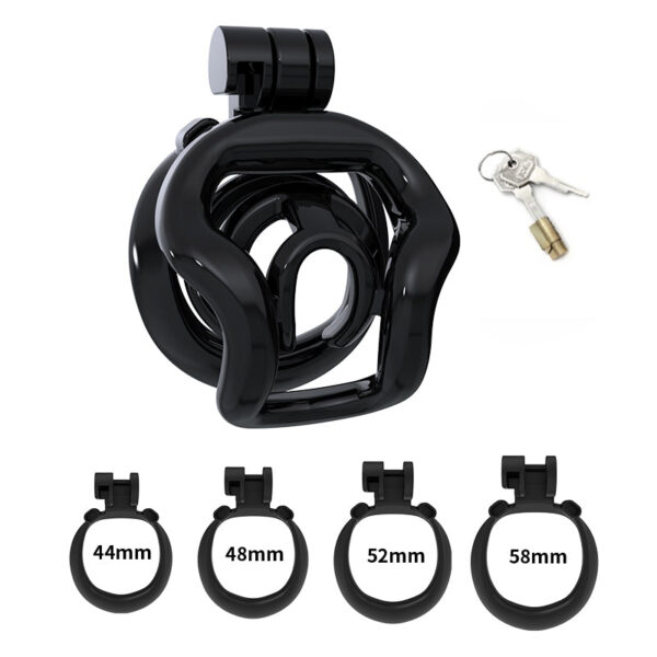 sissy-resin-chastity-cage_12.jpg Sissy Resin Chastity Cage dimensions showing 44mm, 48mm, 52mm detail 13