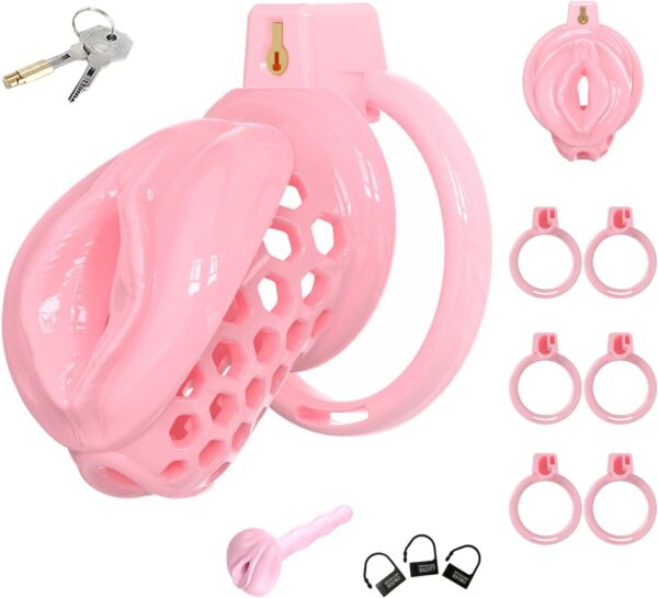 Sissy Silicone Chastity Cage in the main gallery view