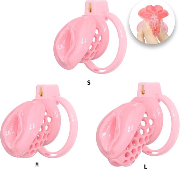 Sissy Silicone Chastity Cage in alternate gallery view 3
