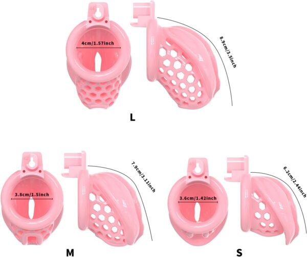Sissy Silicone Chastity Cage in alternate gallery view 4
