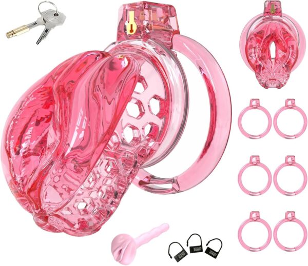 Sissy Silicone Chastity Cage in alternate gallery view 5