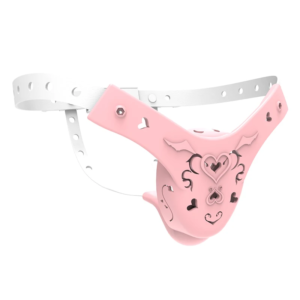 Sissy Succubus Chastity Belt in Pink or Black - 1