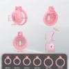 Flat Soft Chastity Cage with 6 Rings - 2