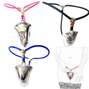 Stainless Steel Cage Belt with Pink Option, Stainless steel with silicone liner, product view