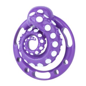 tentacle-twist-chastity-cage-01.jpg Deep Sea Purple tentacle chastity cage front view