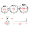 zeus-eye-flat-chastity-cage_7.jpg Zeus' Eye flat stainless steel chastity cage and belt options, gallery image 7